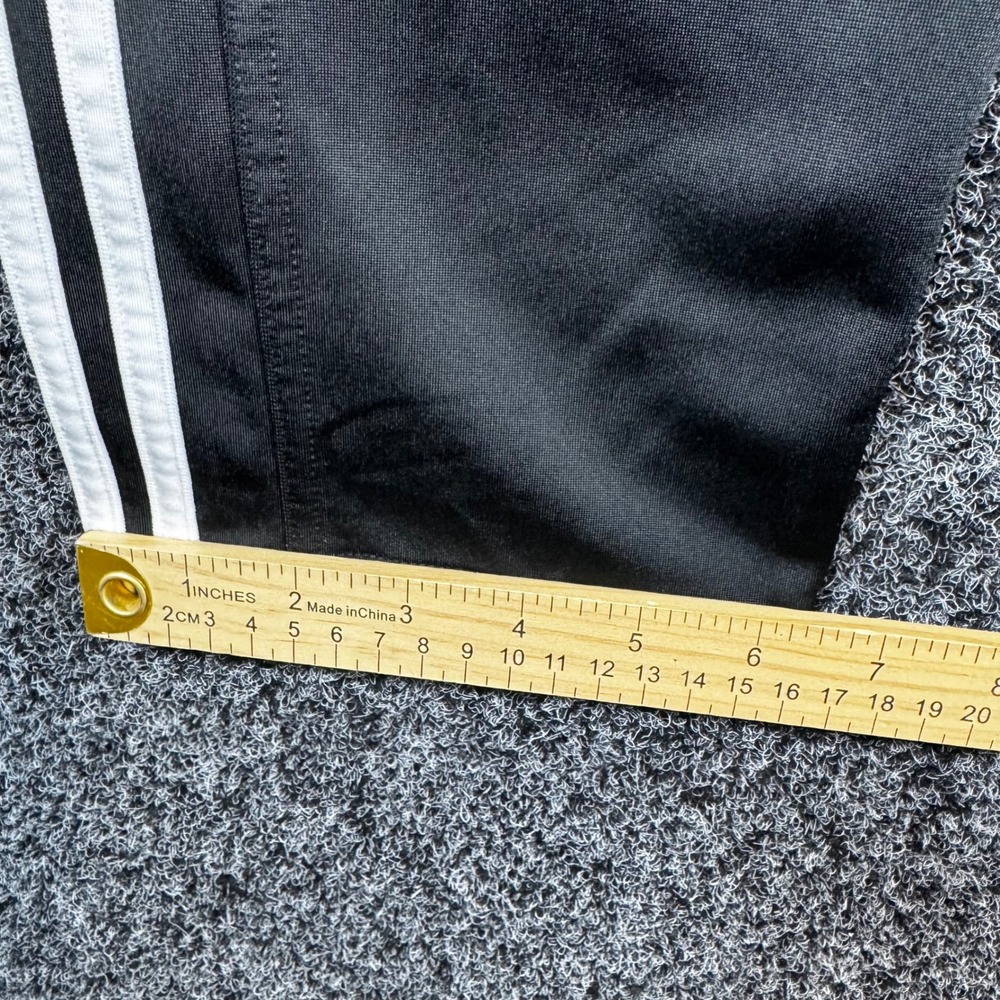 Adidas Primegreen Track Pants Men Large Black White 3-Stripe Zipper Ankle Jogger - Picture 7 of 8